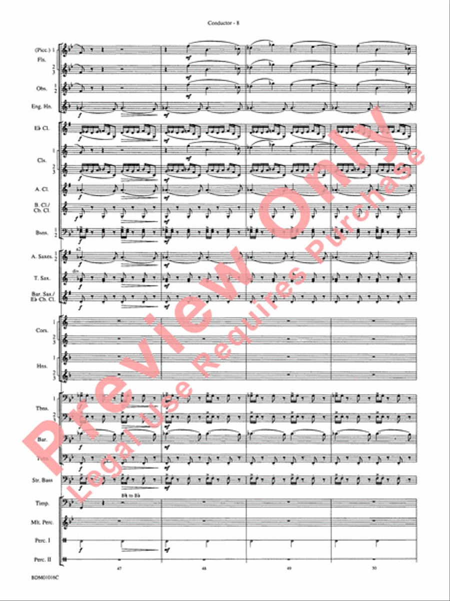 Fanfare and Allegro Concert Band scores gallery preview page 11