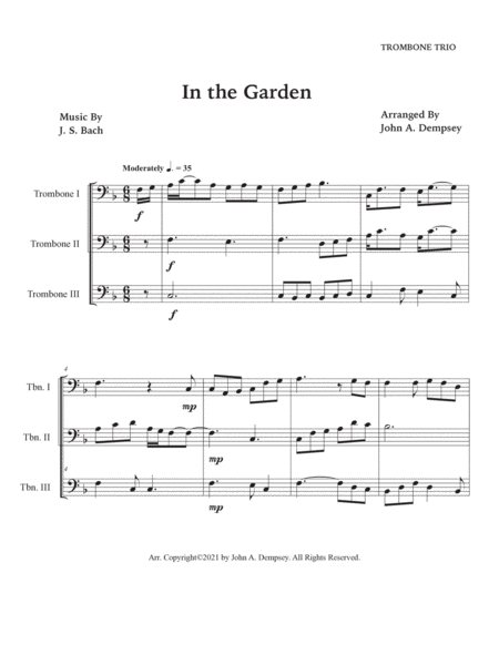 In the Garden (Trombone Trio) image number null