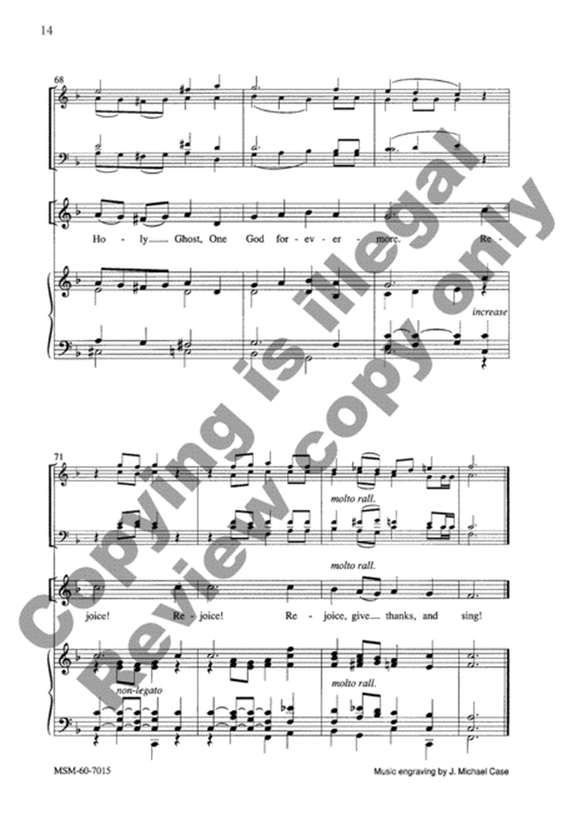 Rejoice, Ye Pure in Heart (Choral Score) image number null
