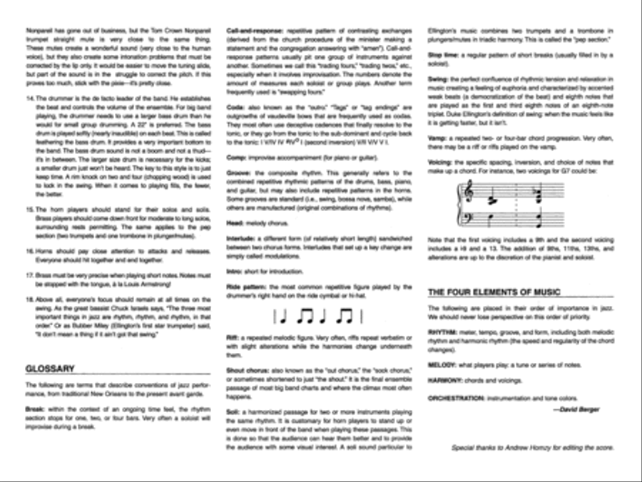 Caravan: Score Jazz Ensemble scores gallery preview page 4