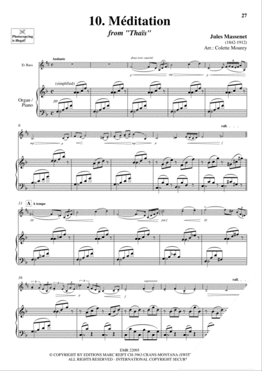 20 Greatest Meditations Voice Solo scores gallery preview page 12