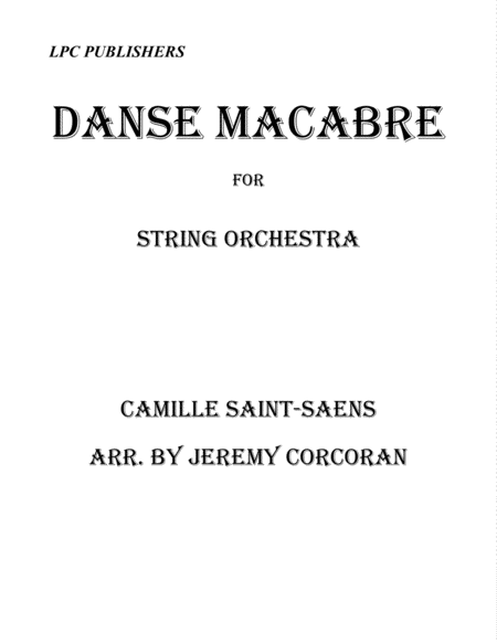 Danse Macabre for String Orchestra image number null