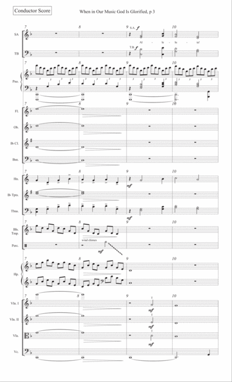 When in Our Music God Is Glorified 4-Part scores gallery preview page 5