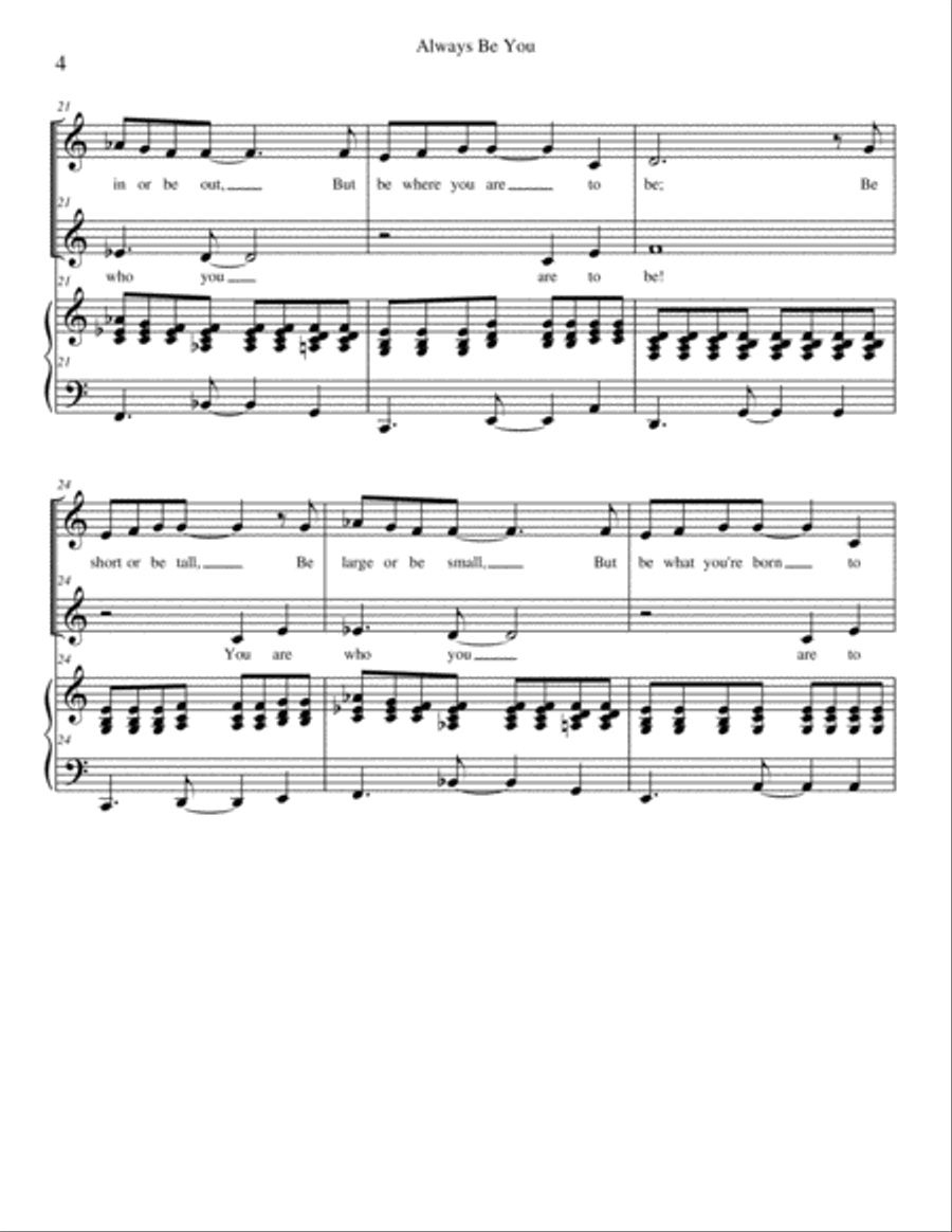 Always Be You 2-Part scores gallery preview page 4
