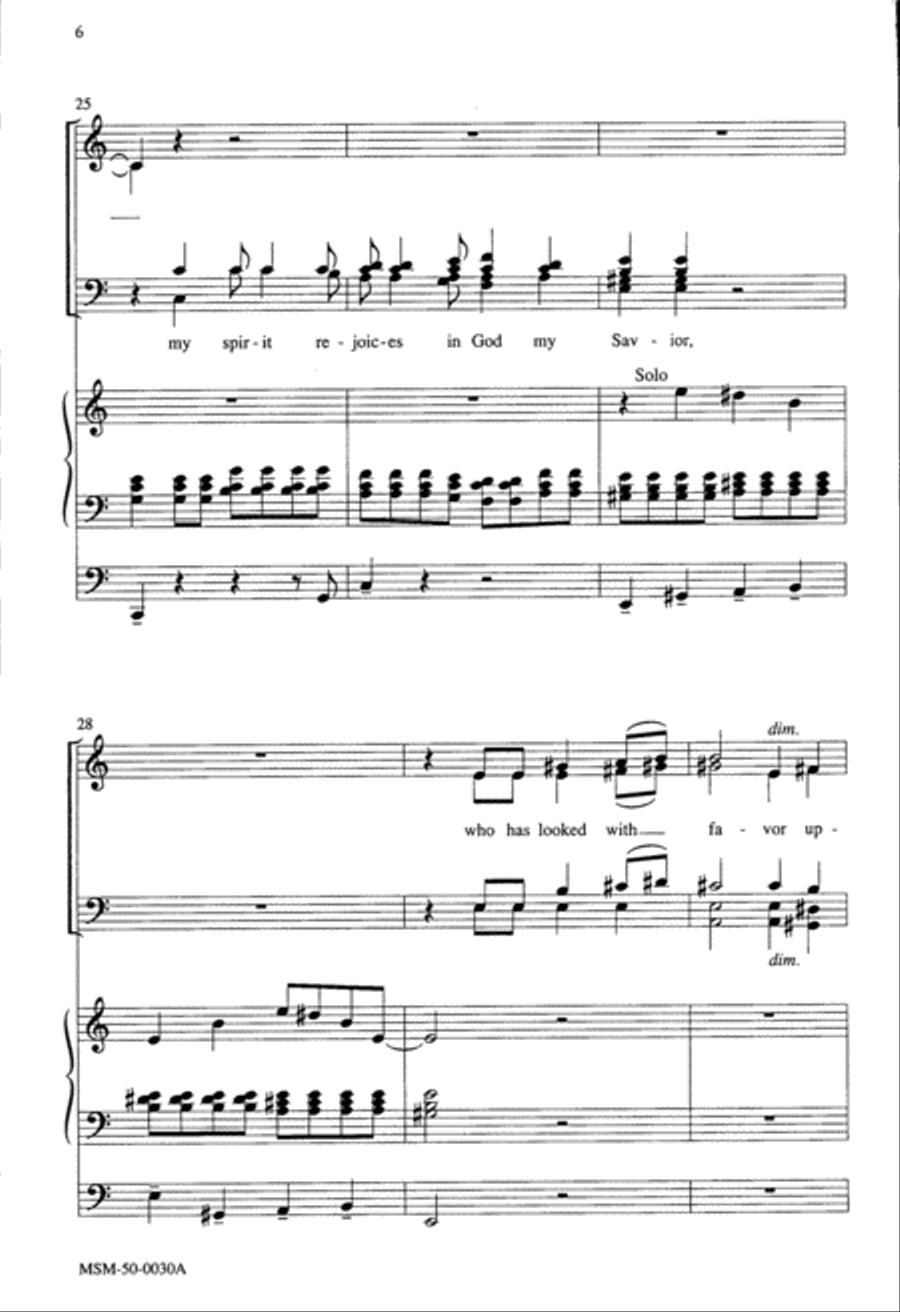 Magnificat (Choral Score) image number null