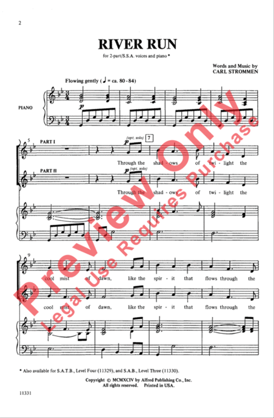 River Run River Run 2-Part scores gallery preview page 2