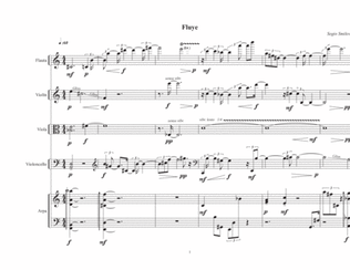 fluye for Flute, violin, viola, Cello, harp