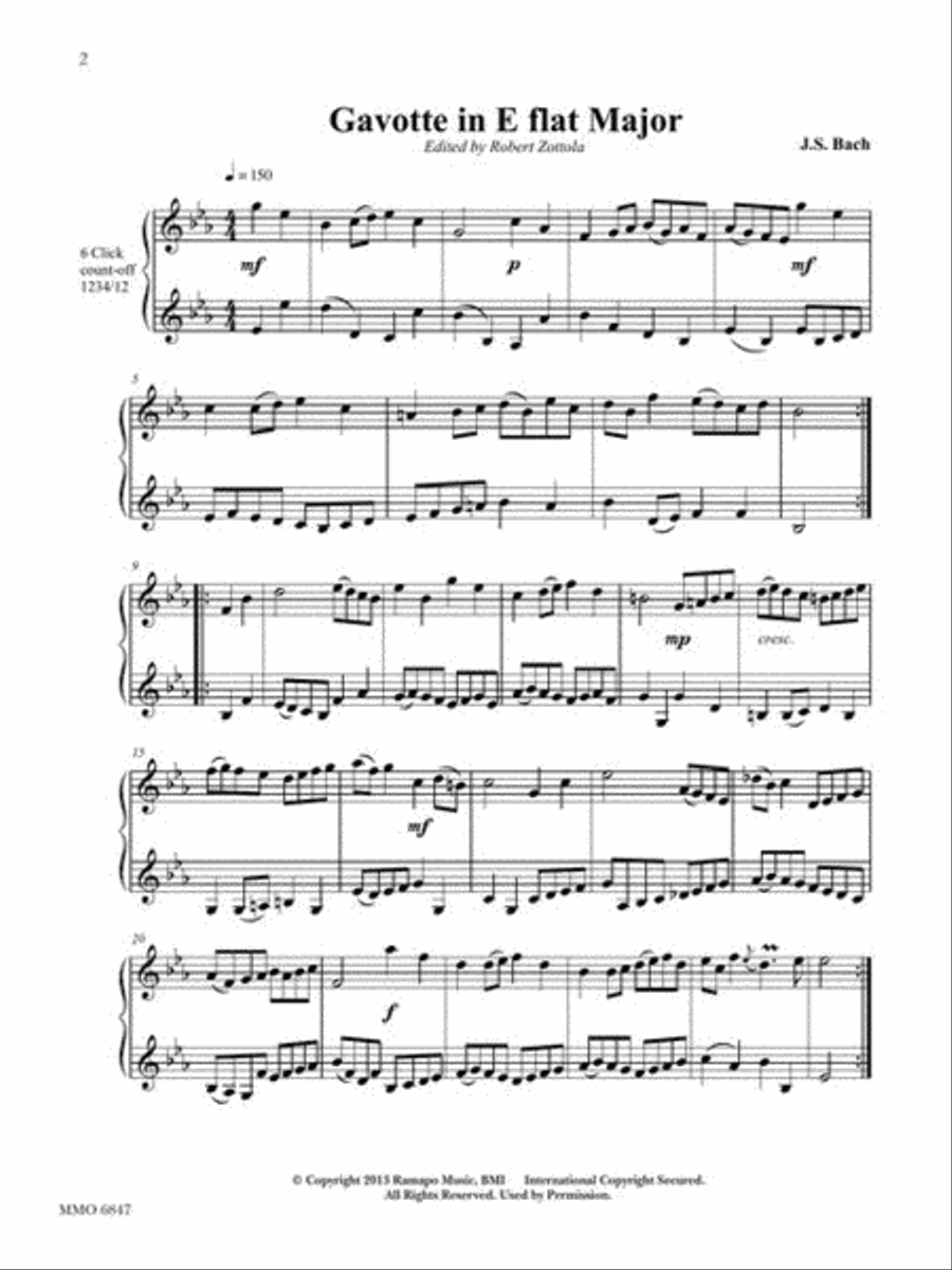 Johann Sebastian Bach: Two-Part Inventions for Two Trumpets Trumpet Duet scores gallery preview page 4