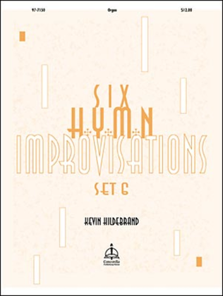 Book cover for Six Hymn Improvisations, Set 6