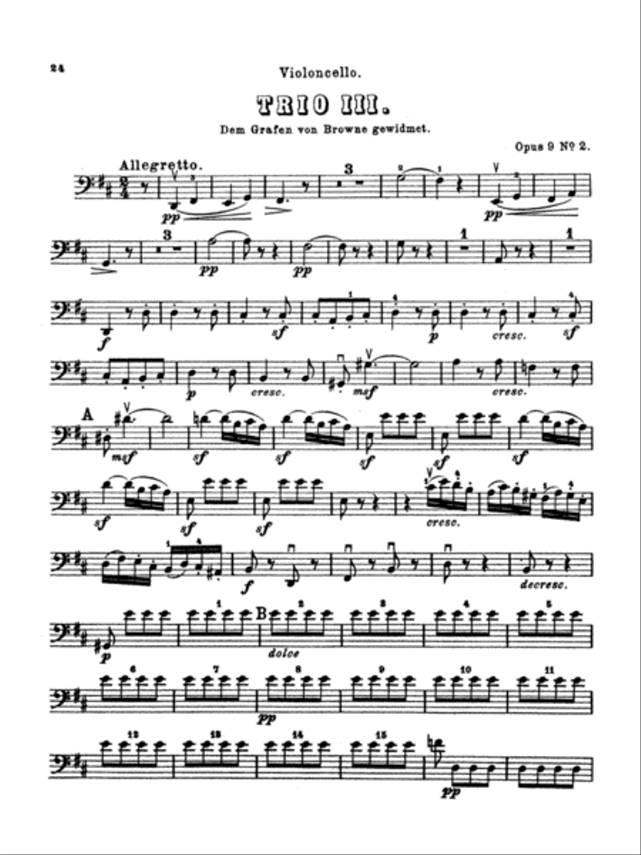 Beethoven: String Trio Compilations String Trio scores gallery preview page 1