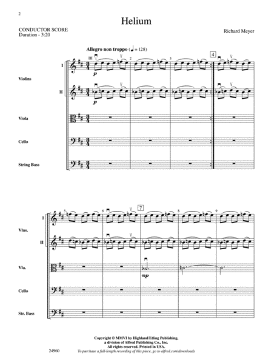 Helium Helium String Orchestra scores gallery preview page 2