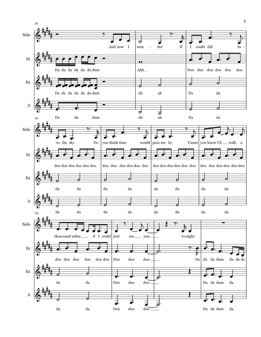 A Thousand Miles SA scores gallery preview page 3