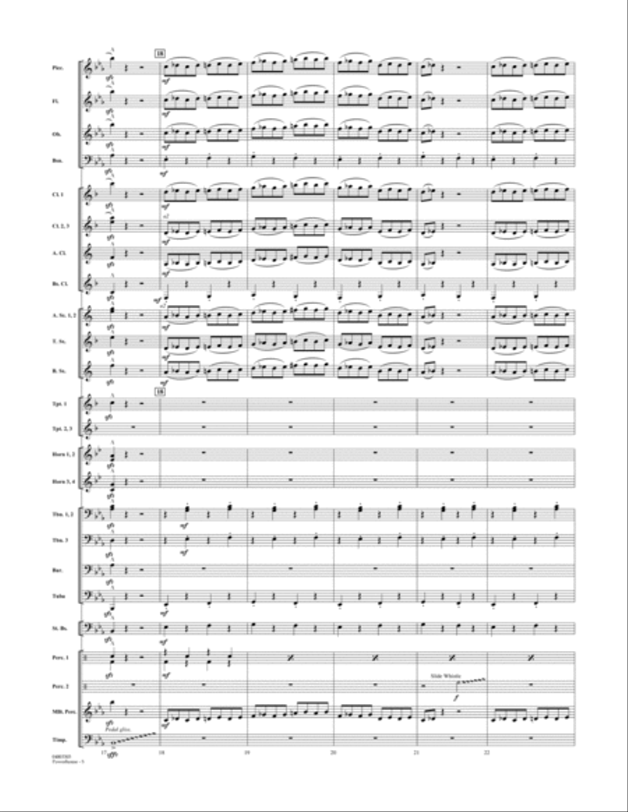 Powerhouse - Conductor Score (Full Score) Concert Band scores gallery preview page 4