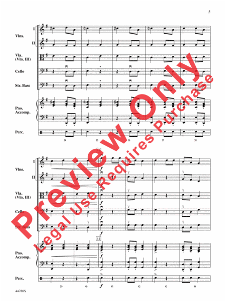 Russian Dance from The Nutcracker String Orchestra scores gallery preview page 13