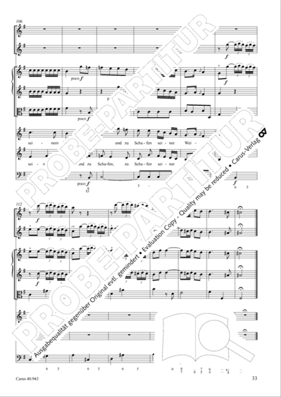 Shout to the Lord, all the earth (Jauchzet dem Herrn, alle Welt) 4-Part scores gallery preview page 40