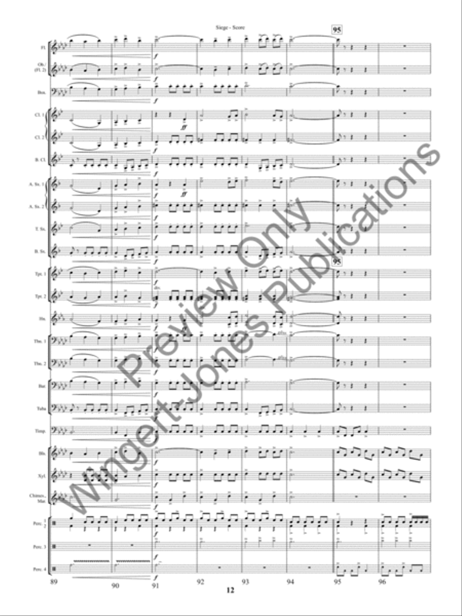 Siege (Score) Concert Band scores gallery preview page 15