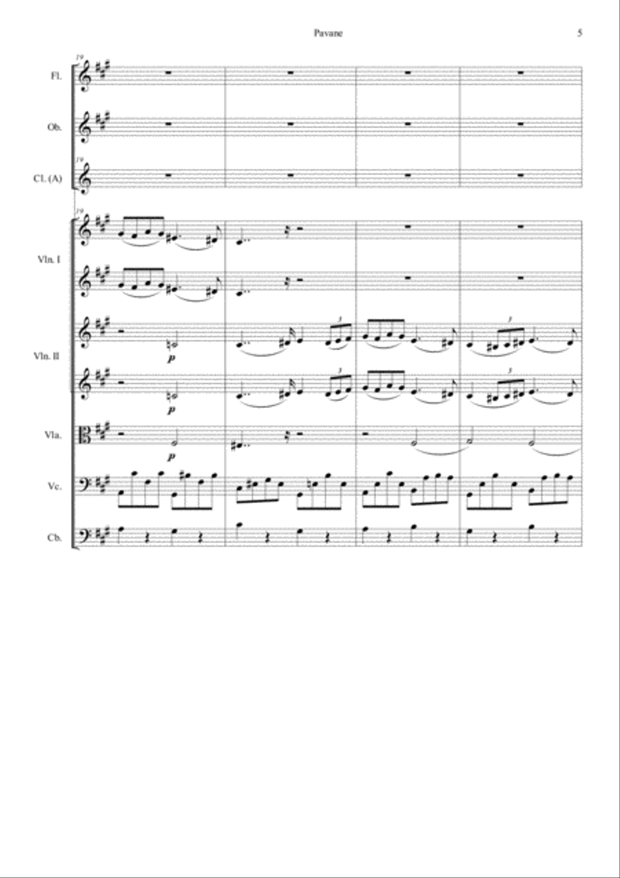 G. Faure - Pavane G. Faure - Pavane Concert Band scores gallery preview page 5