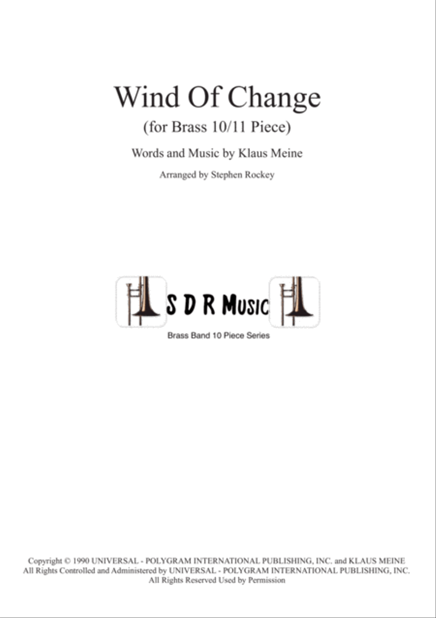 Wind Of Change Brass Ensemble scores gallery preview page 1