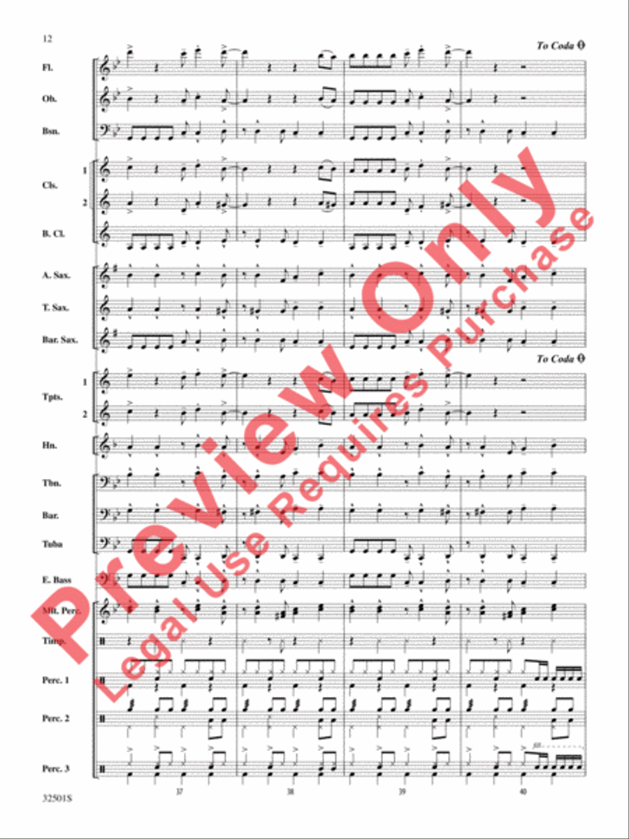 Let's Get Loud Concert Band scores gallery preview page 13