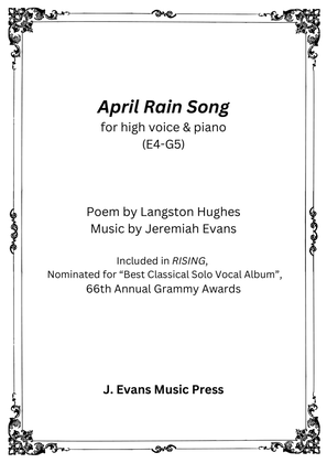 Book cover for April Rain Song