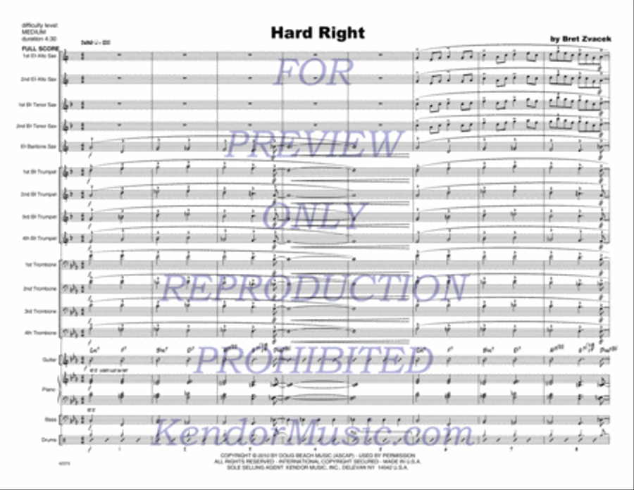 Hard Right Hard Right Jazz Ensemble scores gallery preview page 2