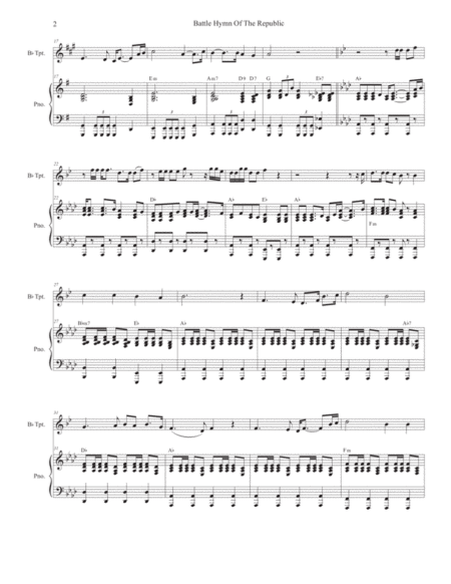 The Battle Hymn of the Republic (Bb-Trumpet solo and Piano) image number null