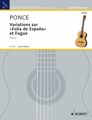 Book cover for Variations on Folia de Espana and Fugue