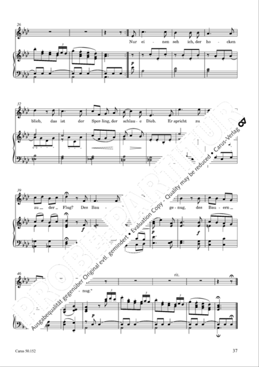 Liederbuch fur Kinder op. 152 Choir scores gallery preview page 38