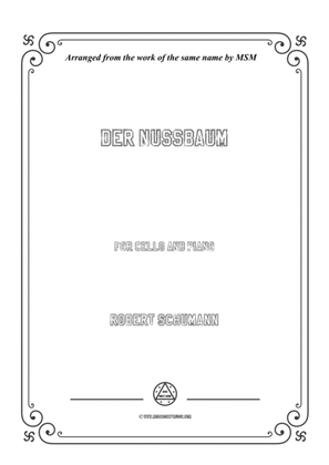 Book cover for Schumann-Der Nussbaum,for Cello and Piano