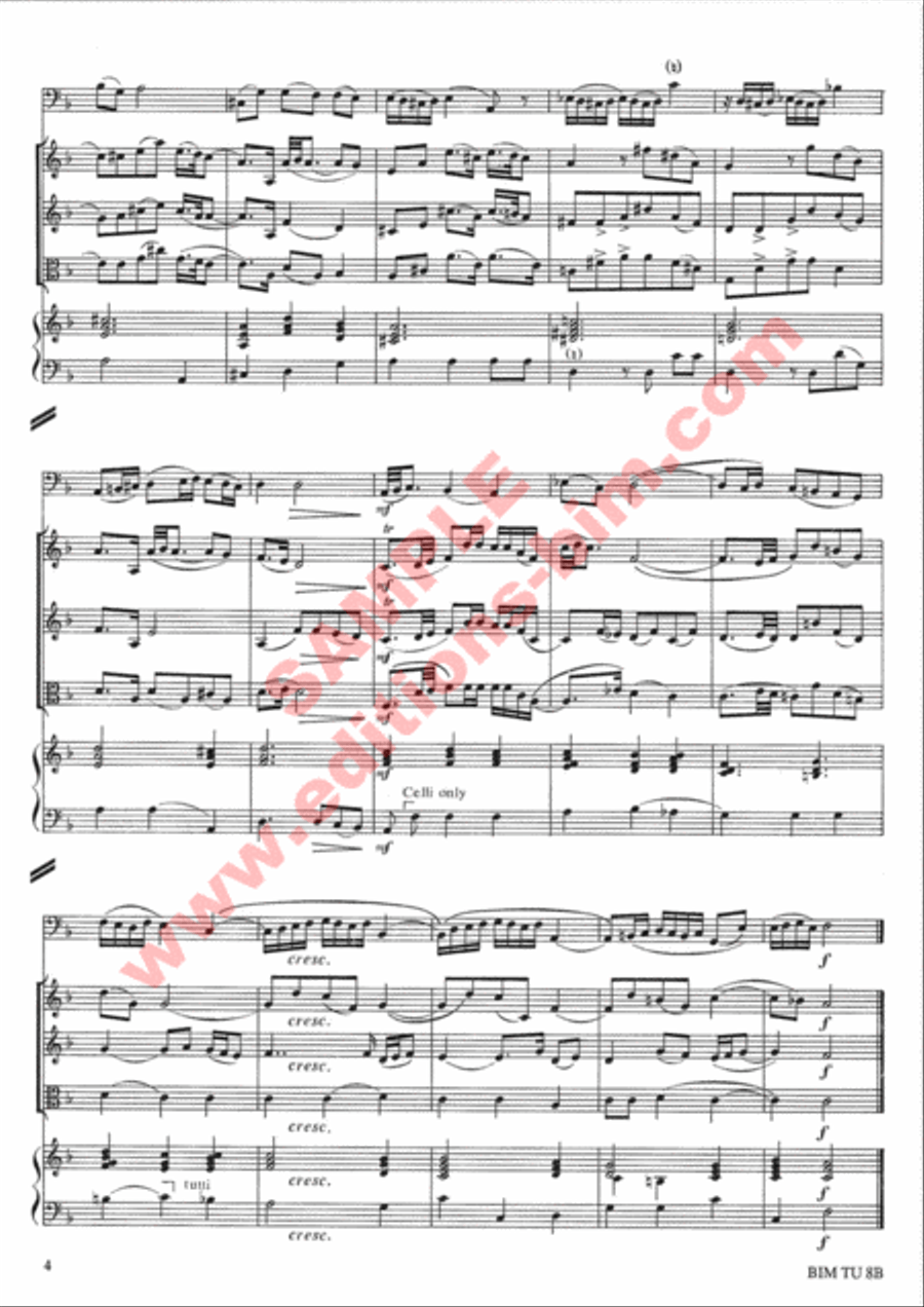 Variations in Olden Style String Orchestra scores gallery preview page 3