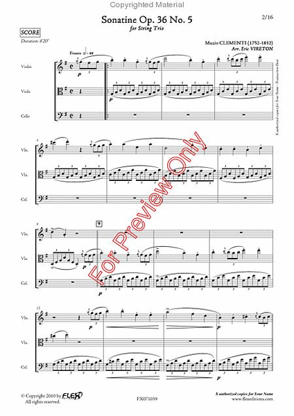 Sonatine Opus 36 No. 5 image number null