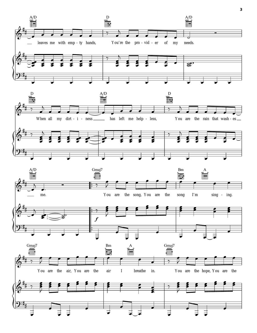 You Are You Are Guitar scores gallery preview page 3