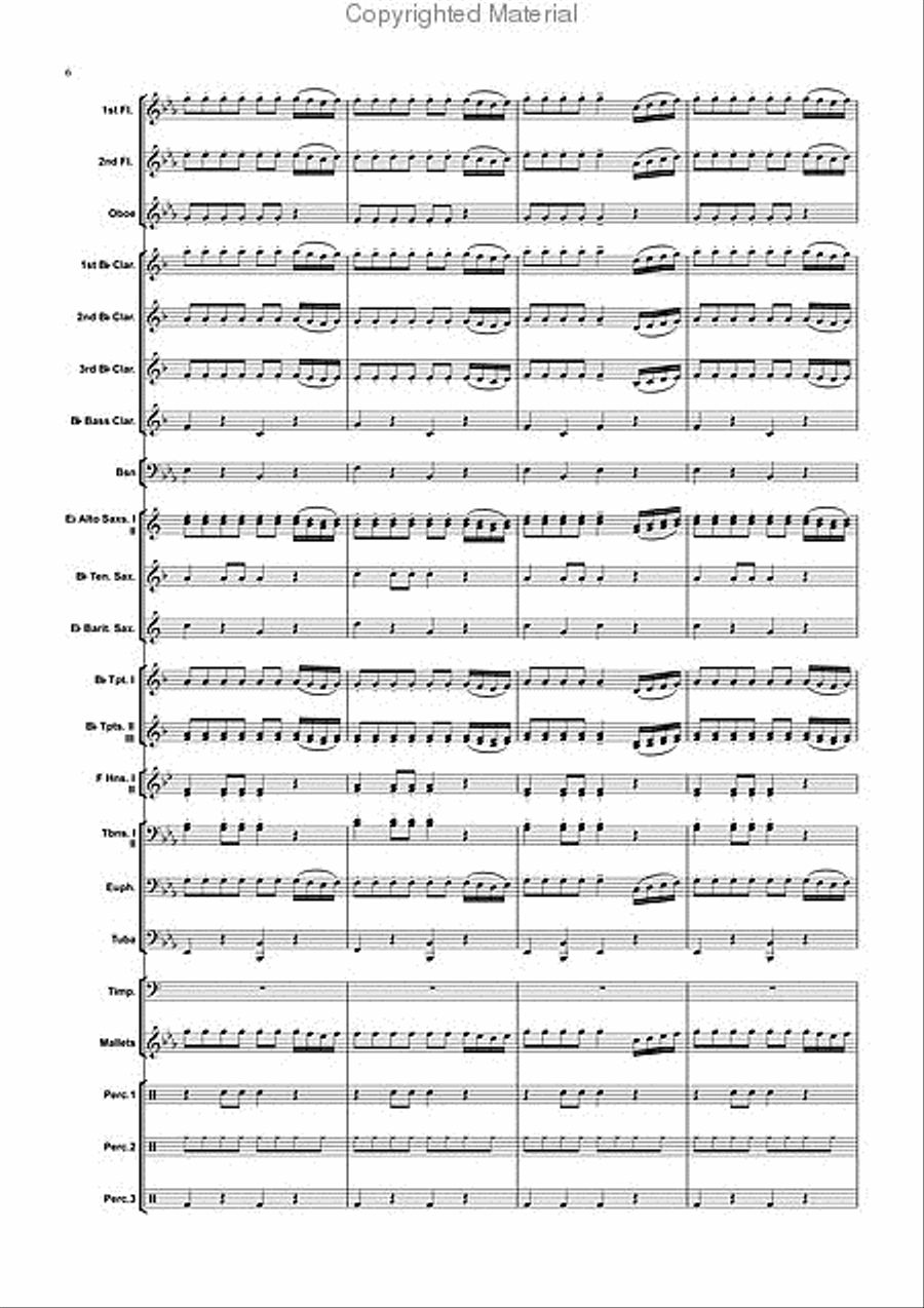 Greek Folk Dances Concert Band scores gallery preview page 7