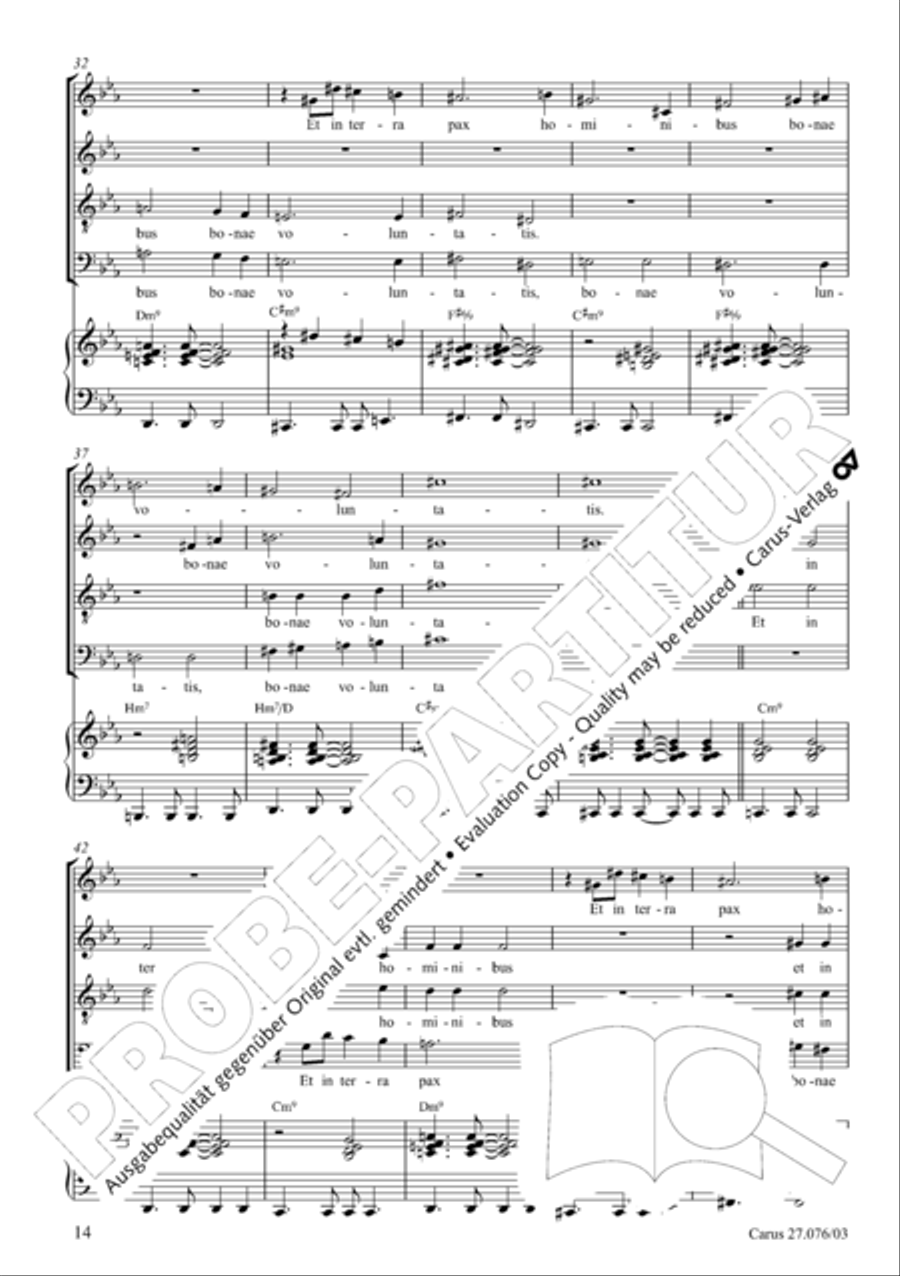 Missa in tempore incerto 4-Part scores gallery preview page 15