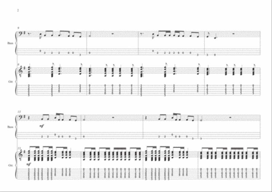 Knockin' On Heaven's Door String Duet scores gallery preview page 2