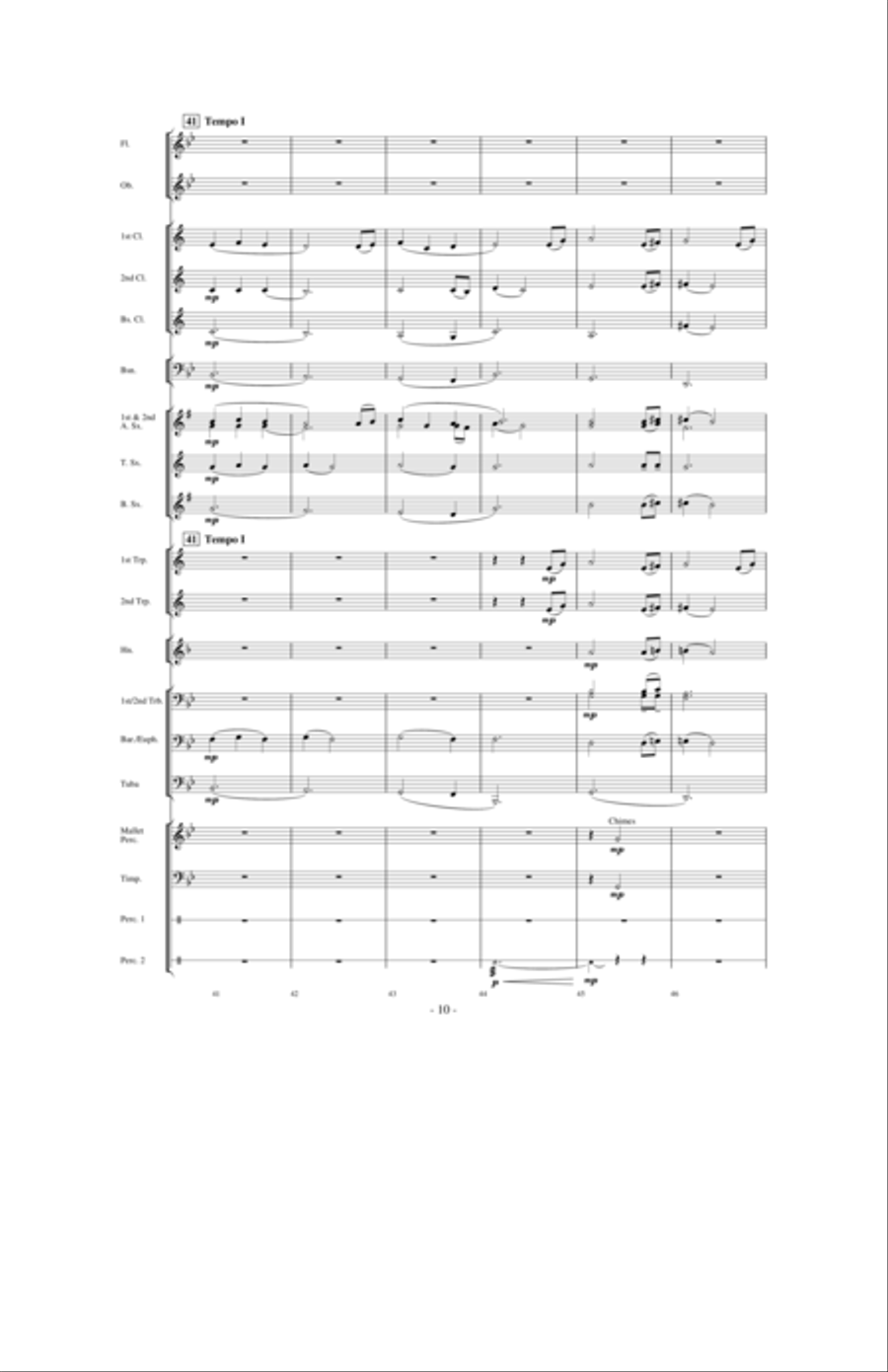 The Falling Rain Concert Band scores gallery preview page 9