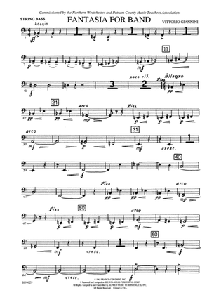 Fantasia for Band: String Bass