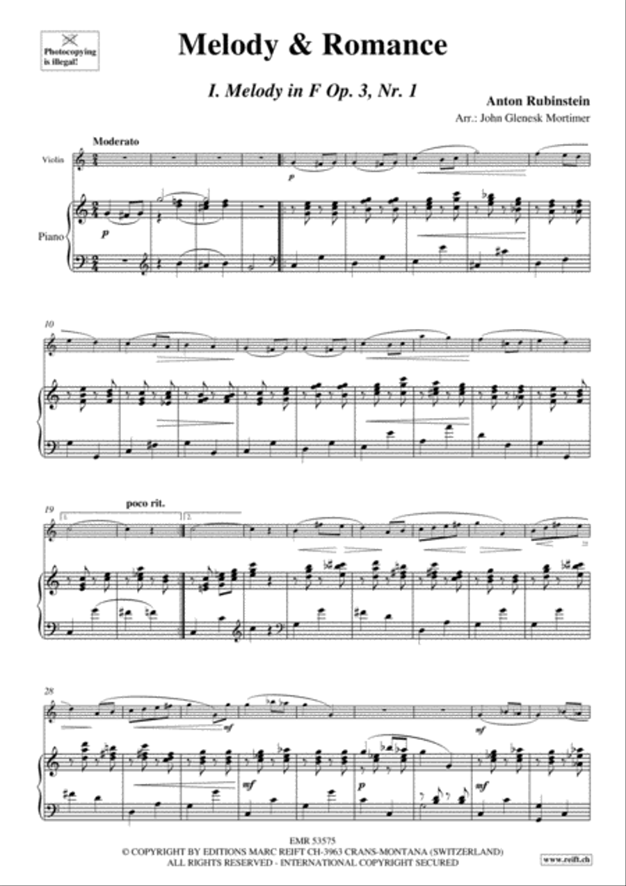 Melody & Romance Violin Solo scores gallery preview page 4