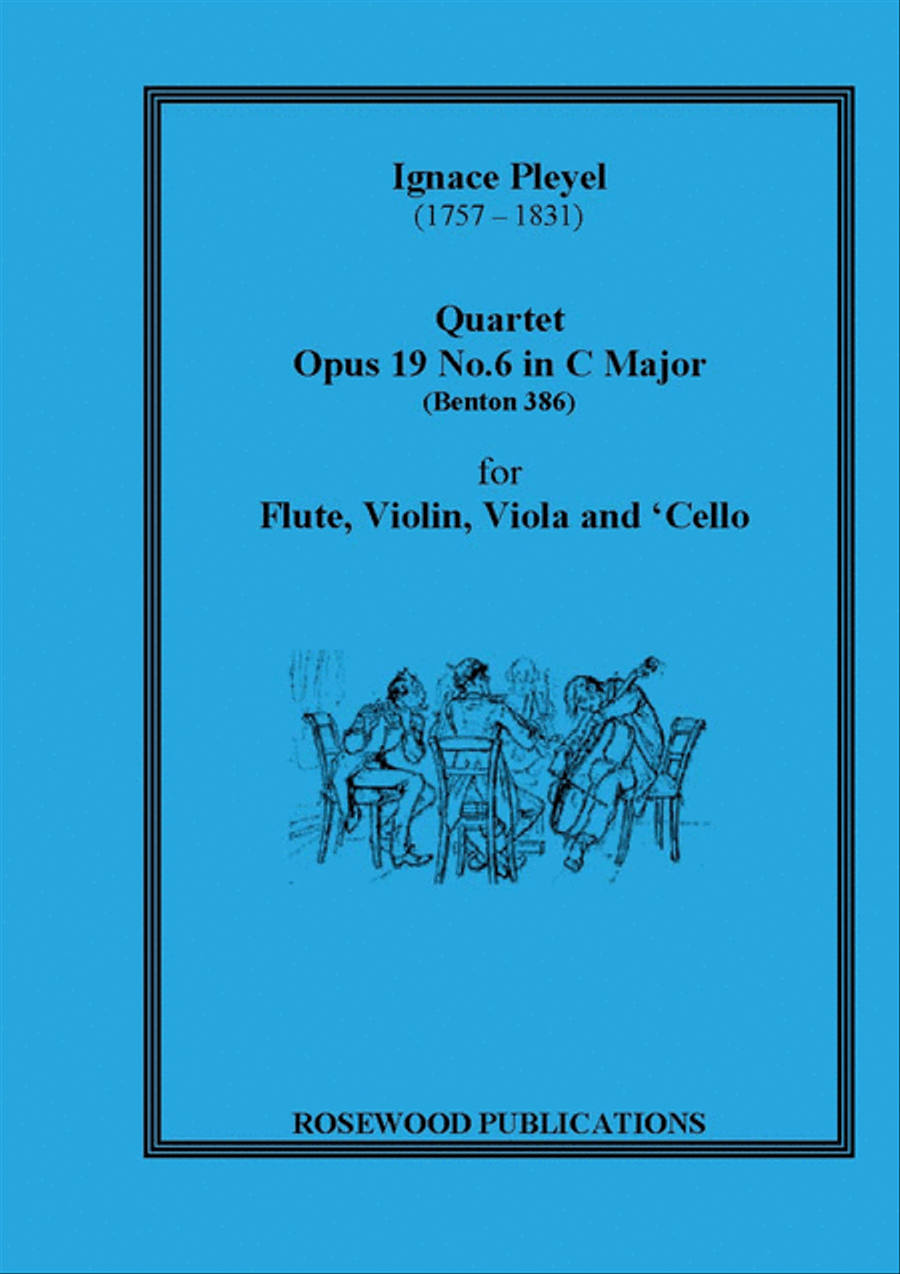 Quartet, Op. 19/6 Flute scores gallery preview page 1