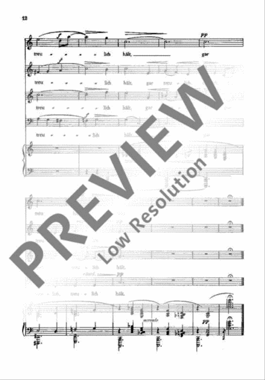 Drei Chöre 4-Part scores gallery preview page 15