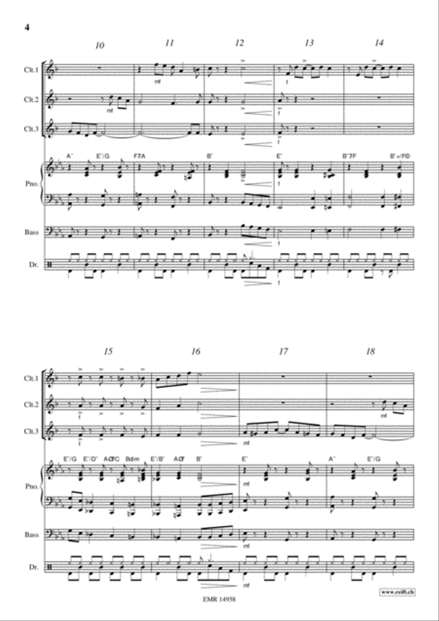 Emperor Waltz Emperor Waltz Clarinet scores gallery preview page 4