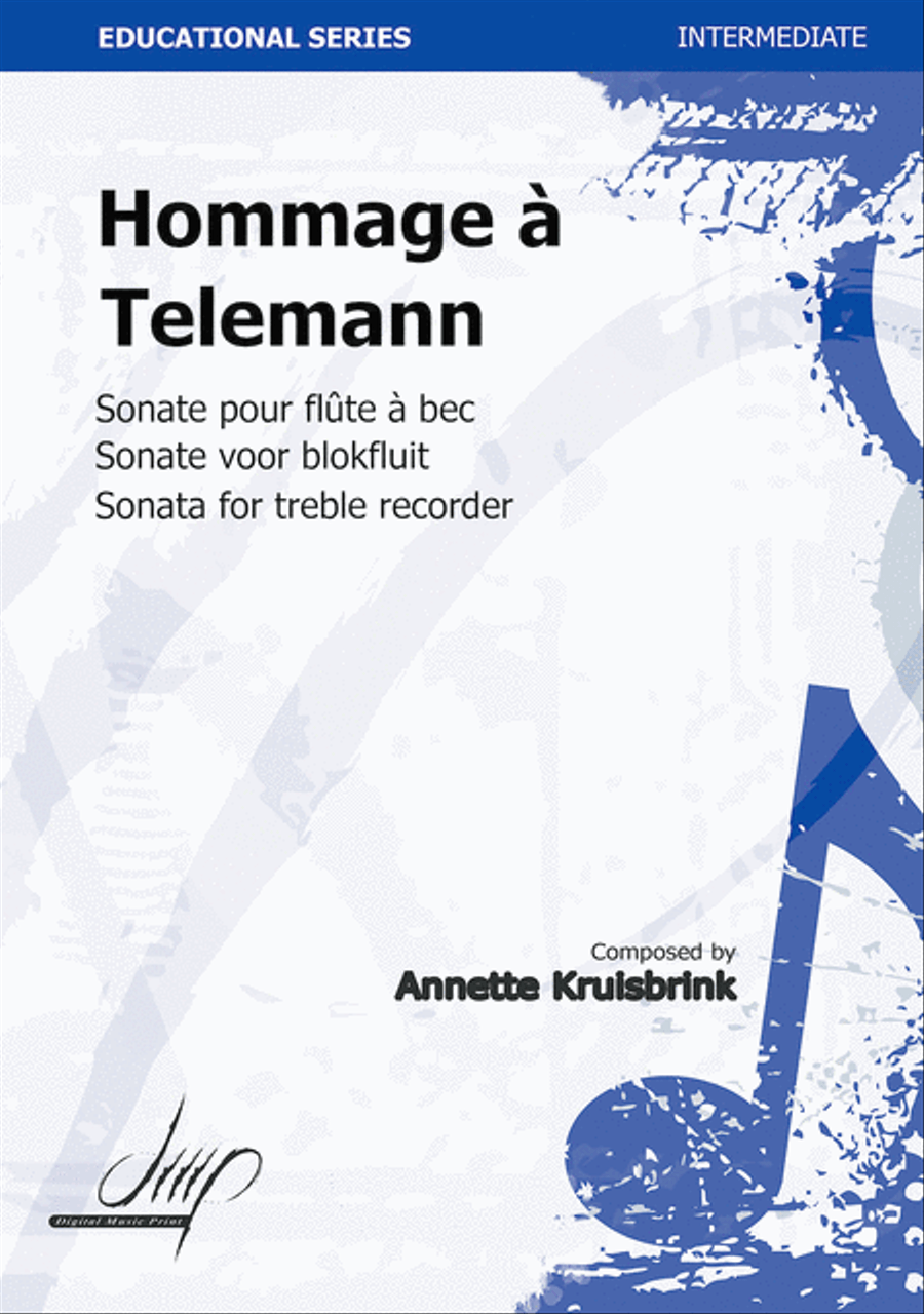 Hommage À Telemann Recorder scores gallery preview page 1