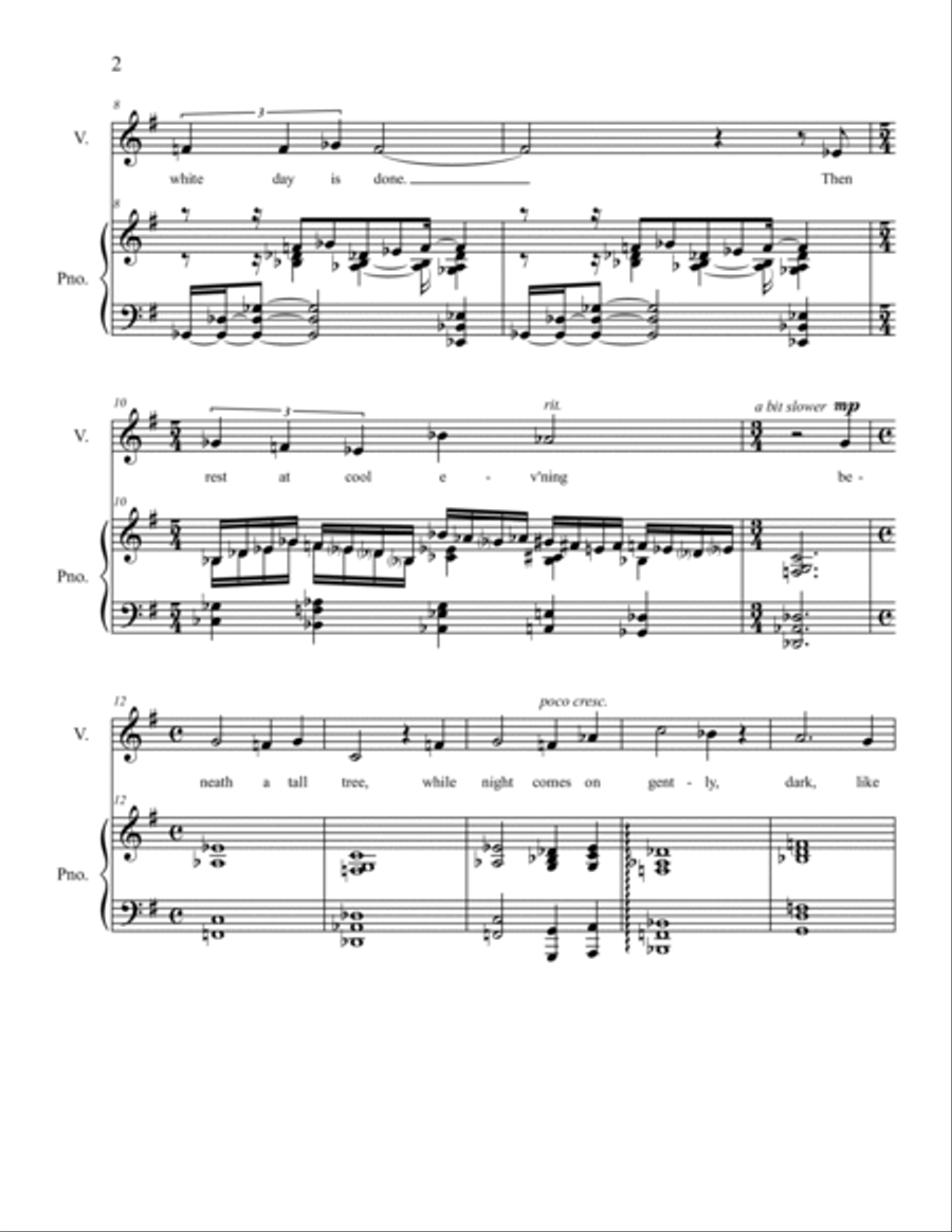 Dream Variations Voice Solo scores gallery preview page 2