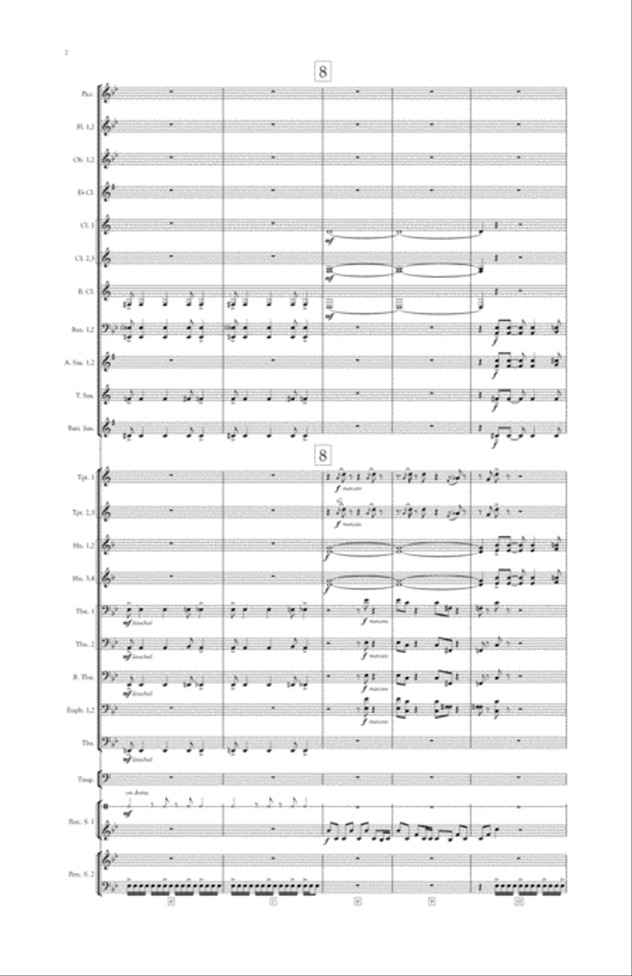 Rant and Rave - for Two Percussionists and Symphonic Band Concert Band scores gallery preview page 4