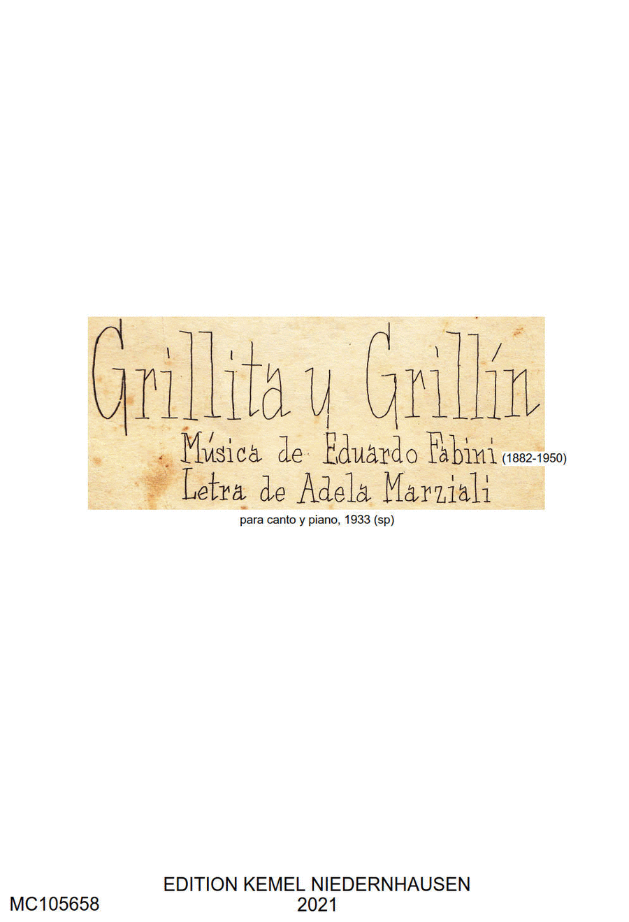 Grillata y Grillin Grillata y Grillin Voice scores gallery preview page 1