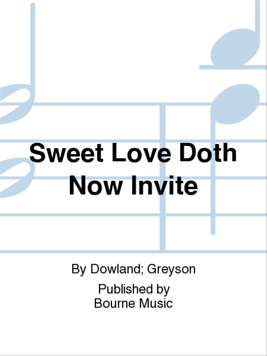 Sweet Love Doth Now Invite TTBB scores gallery preview page 1