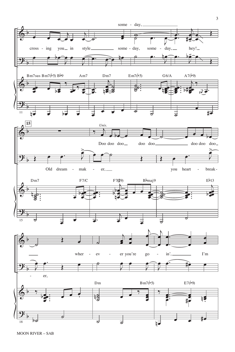 Moon River 3-Part scores gallery preview page 2