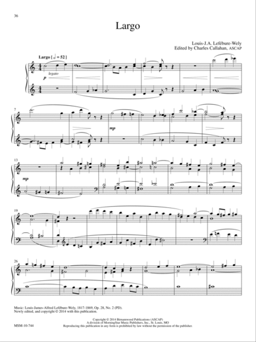 Preludes and Postludes: Music for Manuals Organ scores gallery preview page 15