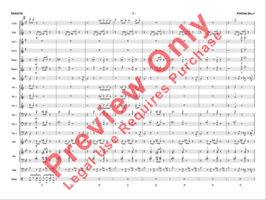 Mustang Sally Jazz Ensemble scores gallery preview page 5