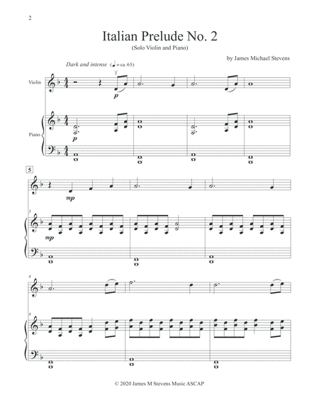 Italian Prelude No. 2 - Violin & Piano image number null